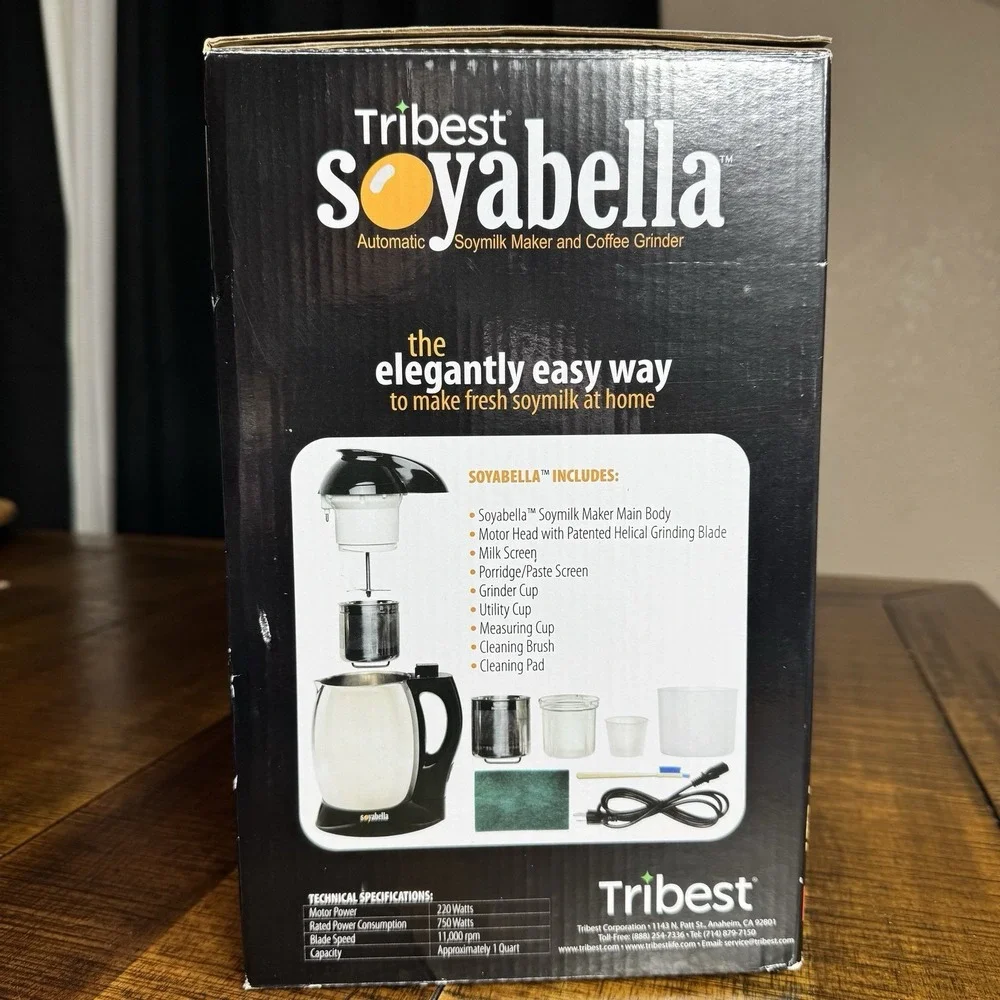 Tribest SB-130 Soyabella, Automatic Soy Milk and Nut Milk Maker Machine B111